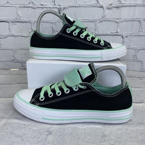 Converse Shoes - Converse All Star Women's Double Tongue 542579F Size 7 Black Mint Skateboarding